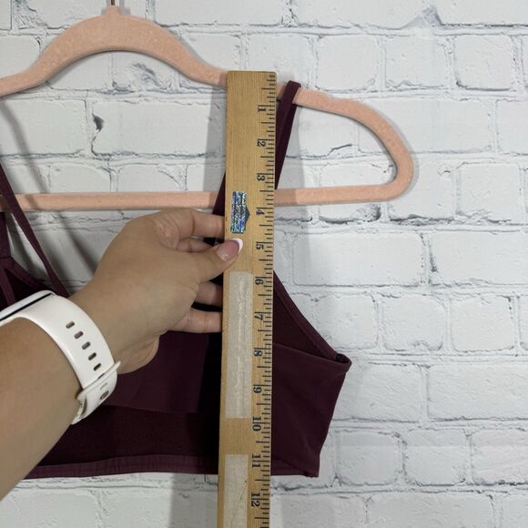Lululemon Like a Could Bra B/C Women Size 4 Burgundy Sport Low Support Athletic - Picture 8 of 8